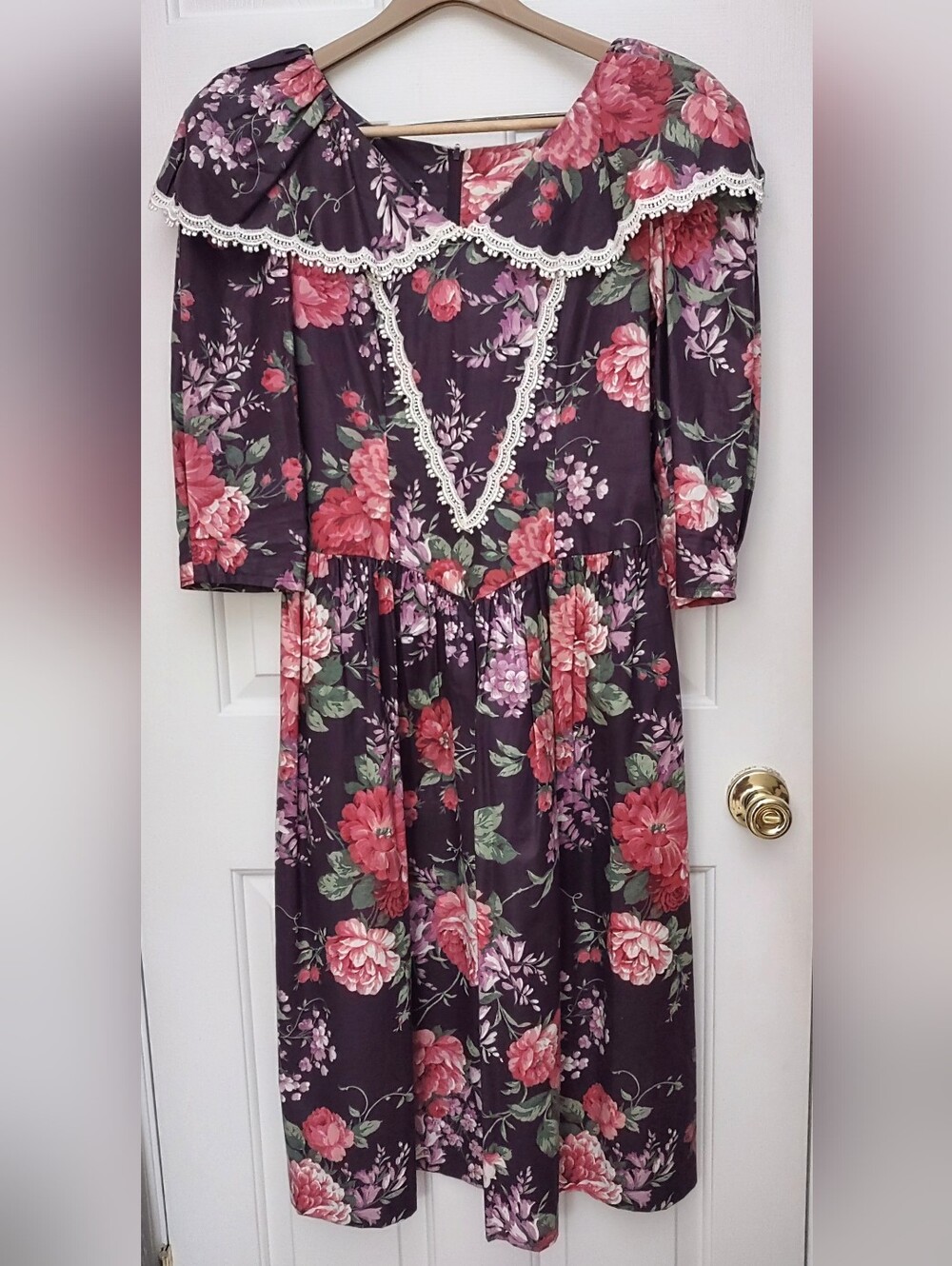 Retro My Michelle Floral Long Sleeve Dress